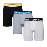 JINSHI Bamboo Long Boxer Briefs for Mens