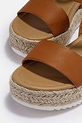 SODA Womens JDTopic2 Casual Espadrilles Trim Rubber