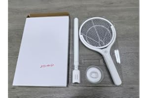 YISSVIC Electric Fly Swatter Foldable Bug Zapper Racket 2 in 1 Mosquito Killer with Purple Attractant Light Rechargeable 1800mAh for Indoor Home Backyard Patio Camping