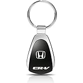 AU-TOMOTIVE GOLD, INC. Officially Licensed Black Teardrop Key Chain for Honda CR-V