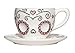 Ceramic Sugar Skull Teacup and Saucer Set in Gift Box