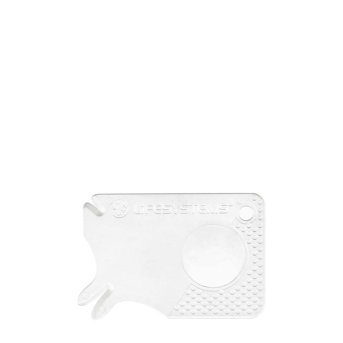 Lifesystems Key-Ring Tick Removal Card For Dogs Or Humans, With Magnifying Lens, White