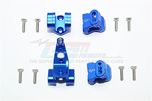 Traxxas TRX-4 Trail Defender Crawler Upgrade Parts Aluminum Front/Rear Axle Mount Set For Suspension Links - 4Pc Set Blue