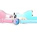 Start Unisex Women's Chic Rainbow Leather Band Wrist Watch Bracelet (Blue)