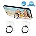 Libosaus Phone Ring Holder Phone Ring Transparent Ring Holder for Cell Phone 360 Degree Rotation and 180 °Flip Phone Ring Grip Finger Ring Stand Kickstand Compatible Various Mobile Phones (Black)