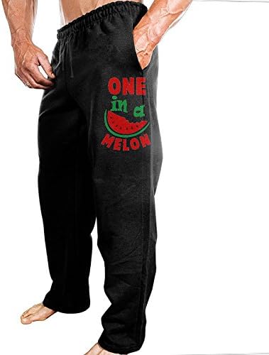 Yuqickng One In A Melon Men's Running Pants 3X Black