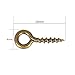 Linsoir Beads 200pcs Sturdy Metal Screw Eye Pin Bail Peg Antique Bronze Tone 4X10mm