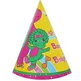 Barney & Baby Bop Vintage Cone Hats (8ct)