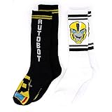 Transformers Boys Teen Adult Mens 2 Pack Crew Socks