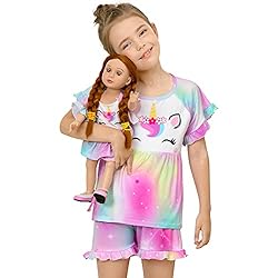 Girl & Doll Matching Pajamas Unicorn Outfit Clothes