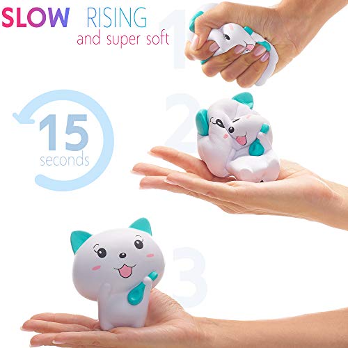 2 Squishies+Cat+Squishy+Toys+Kids
