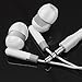 Keewonda Wholesale Earphones Bulk Earbuds KWA08-G Headphones 100 Pack Ear Buds in Ear Classroom Bundle Packs Headphones Disposable Student Earbuds for Kids School Library (Grey/White)
