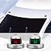 Marine Boat Led Lights ONEVER 12V Stainless Steel Bow Navigation Lights Sailing Signal Light Navigation Side Lights Red & Green