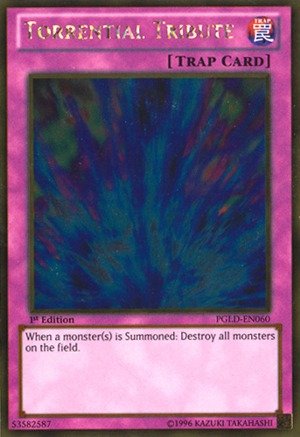Yu-Gi-Oh! - Torrential Tribute (PGLD-EN060) - Premium Gold - 1st Edition - Gold Rare
