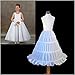BKSKK Girls 3 Hoop Flower Girl Crinoline Petticoat Skirt with Lace Edge