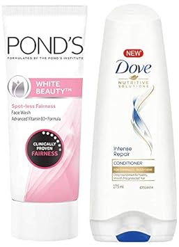 Pond's White Beauty Spot Less Fairness Face Wash, 200 g & Dove Hair Therapy Intense Repair Conditioner, 175ml