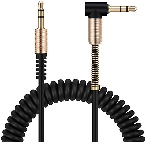 Aux Audio Cable 3.5mm Premium Auxiliary Audio Cable for Echo Dot, Beats Headphones, iPods, iPhones, iPads, Samsung S8, Cars, Home Stereos, Smartphones and More (Black)