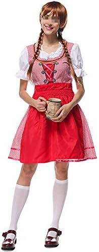 Womens Oktoberfest Costume Bar Maid Cosplay Costume Dresss