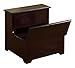 King's Brand Cherry Finish Wood Bedroom Bed Storage Step Stool