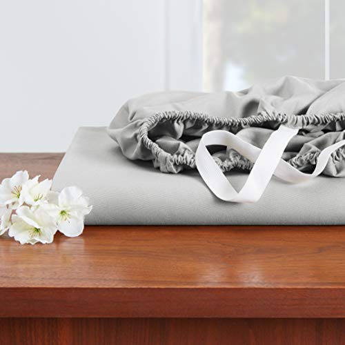 Empyrean Extra Deep Pocket Queen Fitted Sheet Only Light Grey Fitted