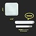 Marbrasse Absorbent Diatomite Soap Bar Holder, Anti-bacterial Soap Saver Dish and Square Coasters 2 Pack, Made from Self-dry Diatomaceous Earth Stone (White with Pale Blue)