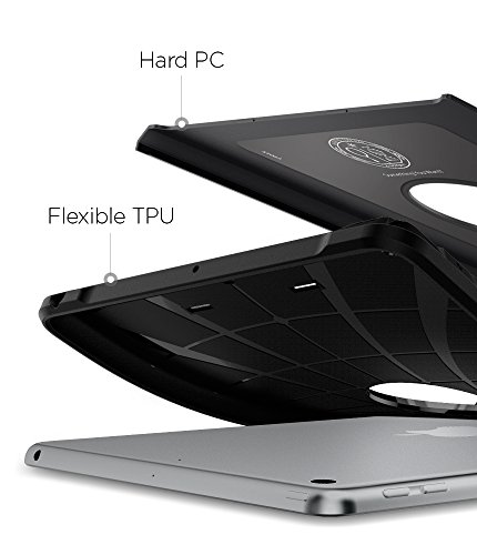 Spigen Tough Armor Compatible con Apple iPad 9.7 (2017) Funda - Negro - Imagen 5