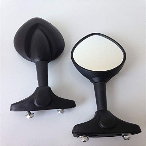 Shengjuanfeng Universal Motorcycle Motorbike View Left & Right Side View Mirrors Fit for Honda Kawasaki Suzuki,Easy to Operate