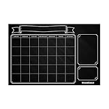 VersaChalk Large Dry Erase Chalkboard Wall Calendar Decal Sticker for Liquid Chalk Marker Board, Rustic Farmhouse School Classroom D&eacute;cor, Chore Chart for Kids - Vintage Style, 24 x 36 Inches