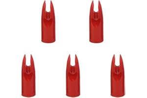 ZSHJGJR ZSHJG 50 Pack Archery Arrow Nock Glue On 7mm Arrow Shaft for DIY Hunting Arrows Recurve Bow Compound Bow