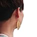 ZSE Jewelry Leaf Earring Vintage Golden Bohemian Pure Natural Leaf Charm Drop Earrings for Women