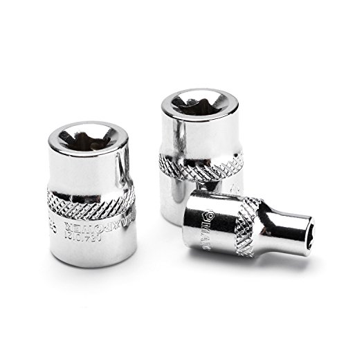 MAXPOWER 11Piece 1/4" Ratcheting Socket Wrench Set Quick Release Reversible Ratchet Handle and