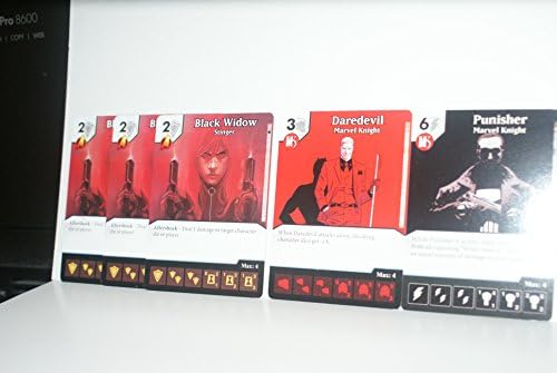 Dice Masters - Marvel Knights OP Set - 3X Black Widow, Daredevil, Punisher