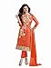 Anarkali Salwar Kameez Designer Indian Bollywood Ethnic Bridal Wedding (unstitched, orange)