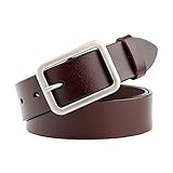 WHIPPY New Arrival Jeans Belt for Women Genuine Leather Belt with Pin Buckle