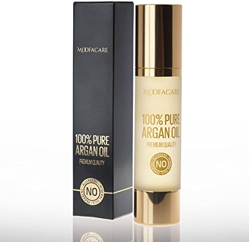 Moofacare Premium Quality Argan Oil 50ML - 100% Pure Luxury Argan Oil - 100% Organic Argan Oil - Cold Pressed Argan Oil - For Face, Hair, Skin and Nails - Argan Beard Oil