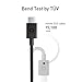 nonda ZUS Super Duty USB A to USB C Cable with Aramid Fiber, 4ft/1.2m, Right Angle, Charger and Data Sync for MacBook 2016/2015,MacBook Pro,Nintendo Switch, Google Pixel and Nexus 6P/5X (Black)