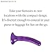 SPORTSHEETS - Please Silicone Strap-On Dildo (Purple Pearl, 5 Inch)