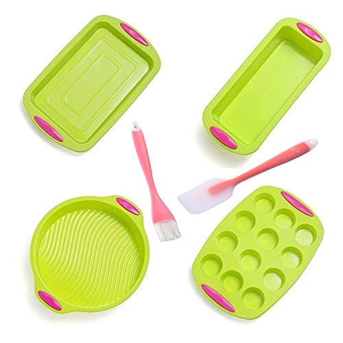 Silicone Baking Ware. Silicone Bakeware Set, 18Piece Set including