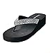 Women's Mid Height Wedge Platform Flip Flops Thong Sandals/Slippers