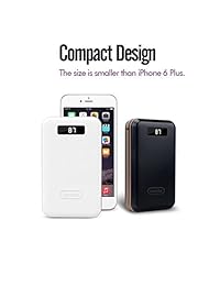 Cargador portátil compacto de 20000 mAh, batería externa con pantalla inteligente digital de LED y carga rápida para iPhone 8, 7, 6S Plus, iPad, Samsung Galaxy S8, Note8, tabletas y más, de iMuto