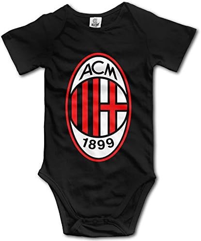 AC Milan Soccer Cotton Bodysuit Romper Onesie Jumpsuit Baby Clothes