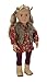 Our Generation Claire 18-Inch Doll with Tights, Flowery Blouse, Faux Fur Vest, Headband, and Tan Cowboy Boots