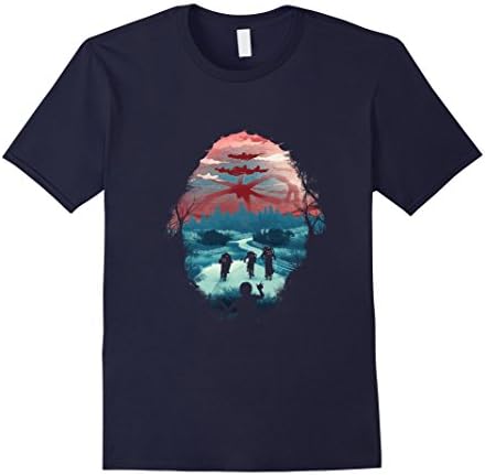 Mens Turn It Upside Down - The Strangers Night T Shirt Large Navy