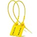 Leadseals(R) 100 PlasticTamper Seals, Zip Ties for Fire Extinguishers Pull Tite Security Tags Numbered Disposable Self-Locking Tie 250mm Length (Yellow)