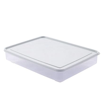 Sronjn Huevera de plástico para la Nevera - Envase para Huevos con ...