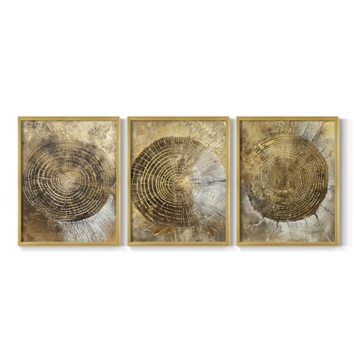 Renditions Gallery Set of 3 Peel & Stick Framed Prints, Modern Abstract Wall Ar…