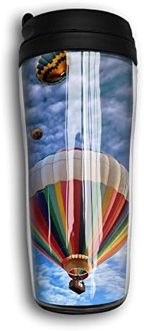 Hyhyhei Sky Balloon Water Bottle Line Tumbler With Water Tight Flip Top Lid Drink Bottle