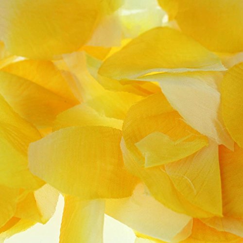 Firefly Imports Homeford 400-Piece Faux Rose Petals Confetti Table Scatter, Yellow