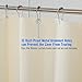 AmazerBath Plastic Shower Curtain, 72 x 84 Inches PEVA Shower Curtain with Heavy Duty Clear Stones and Grommet Holes, Waterproof Thick Bathroom Plastic Shower Curtains-Beige