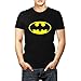 DC Comics Men's Batman Basic Logo T-Shirt Batman Classic Logo T Shirt